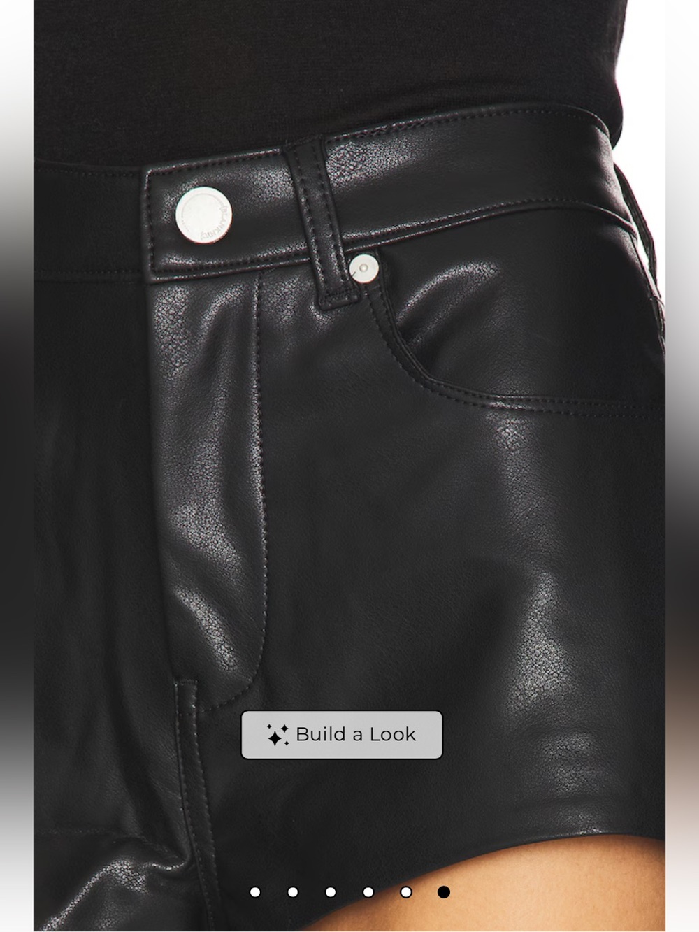 NWT BLANKNYC Rock Star Faux Leather Shorts - Picture 11 of 14